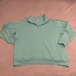 VS Pink Quarter Zip in Mint